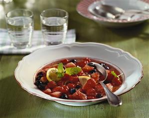 Cold berry soup