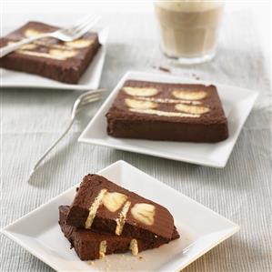 Chocolate banana cake (several pieces)