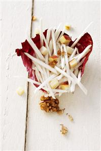 Apple and celeriac salad with walnuts