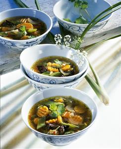 Carrot soup with ginger and lemon grass (Asia)