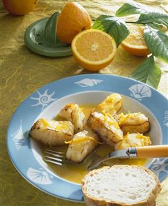 Cod in orange sauce