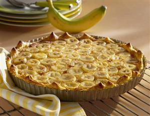 Banana and honey tart