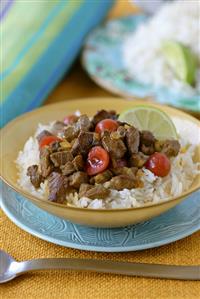 Khoreshe Albaloo (Spicy beef with cherries, Iran)