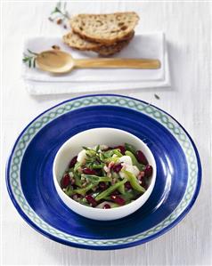 Bean and pear salad