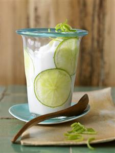 Lime yoghurt