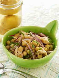 Chick-pea salad with lemon confit