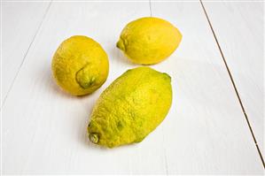 Three organic lemons