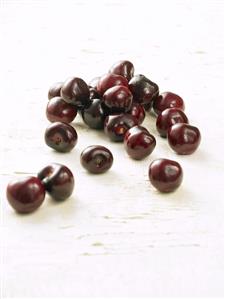 Dark red cherries