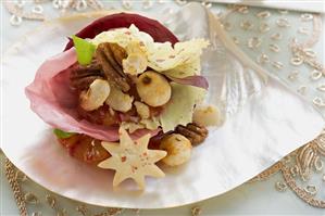 Radicchio, nut and blood orange salad for Christmas