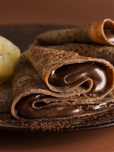 Chocolate crêpes. Receta disponible TR.