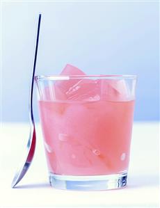 Pink grapefruit jelly drink