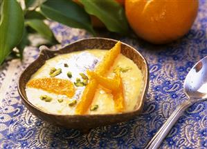 Santara ni basundi (Indian milk and orange dessert)