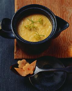 Carrot and papaya cream soup