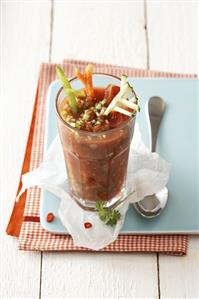 Gazpacho in a glass