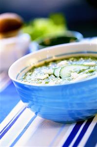 Cold cucumber soup