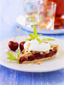 Swiss cherry tart