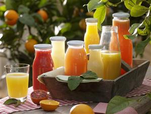 Various citrus fruit juices