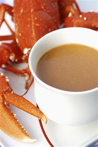 Bisque de homard (lobster soup)