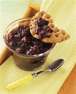 Morello cherry and chocolate jam