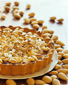 Chocolate almond tart