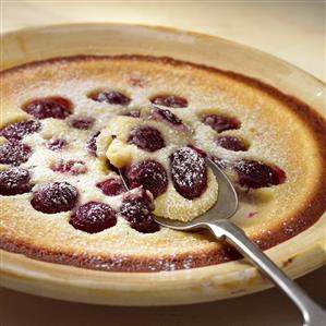 Cherry clafouti (sweet cherry dessert)