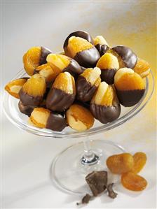 Apricot marzipan sweets