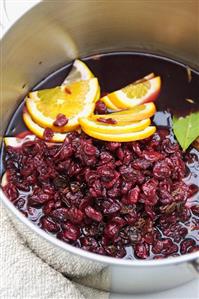 Ingredients for cold cherry soup