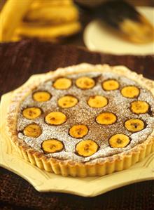 Chocolate banana tart