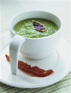 Creamed pea soup