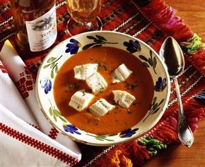 Hungarian fish soup