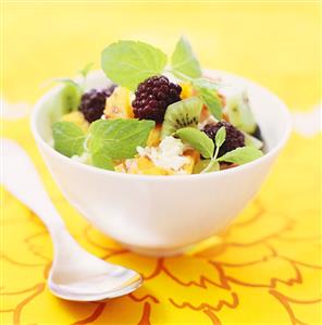 Rice Pudding with fresh Fruits