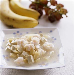 Shrimps with tofu and bamboo shoots