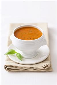 Tomato soup with basil