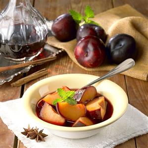 Plum compote