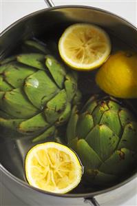 Cooking artichokes