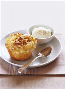 Apple muffin with rolled oats