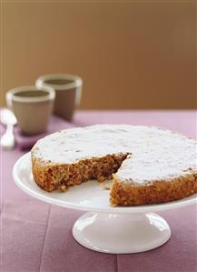 Apricot and hazelnut cake