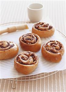 Chocolate and hazelnut buns