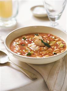 Gazpacho with crabmeat