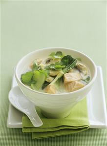 Salmon and coconut soup (Asia)