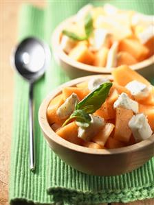 Melon salad with Gorgonzola