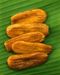 Bananas preserved in honey