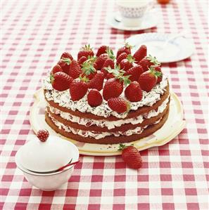 Strawberry gateau