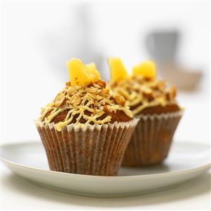 Pineapple and coconut muffins