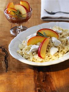 Apple risotto with cider