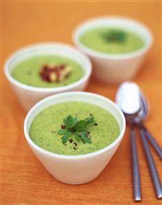 Creamed herb soup