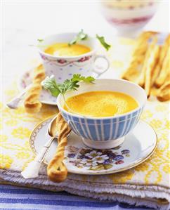 Creamed carrot soup