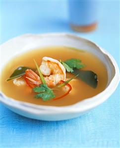 Lemon grass soup with shrimps (Thailand)