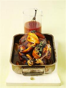 Roast duck with orange