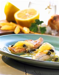 Sole with lemon butter